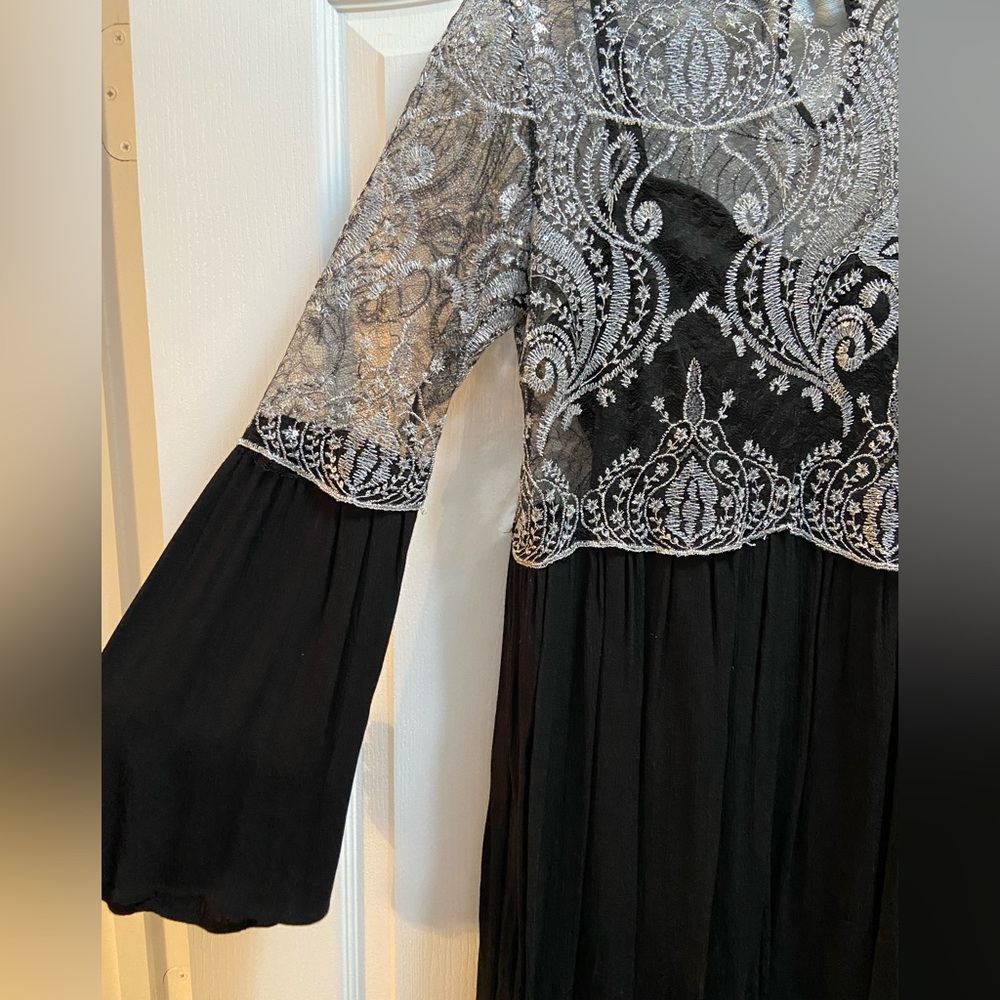 ALTARD STATE Sparkly Black Dress - SMALL